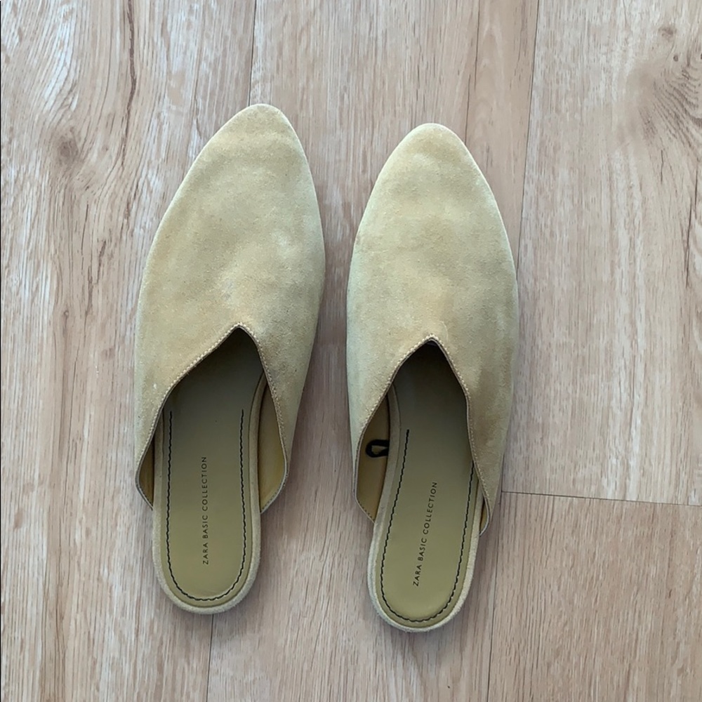 Zara leather mules